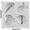Lemon Silicone Mold Fruit Flower Lemon Slices Orange Fondant Molds Cake Decorating Tools Cupcake Topper Candy Resin Clay Chocolate Gumpaste Mold