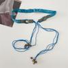 Wax Line Ethnic Style Belt Flower Women Woven Belt Elegant Bohemian Style Waist Chain  Female/Girls
