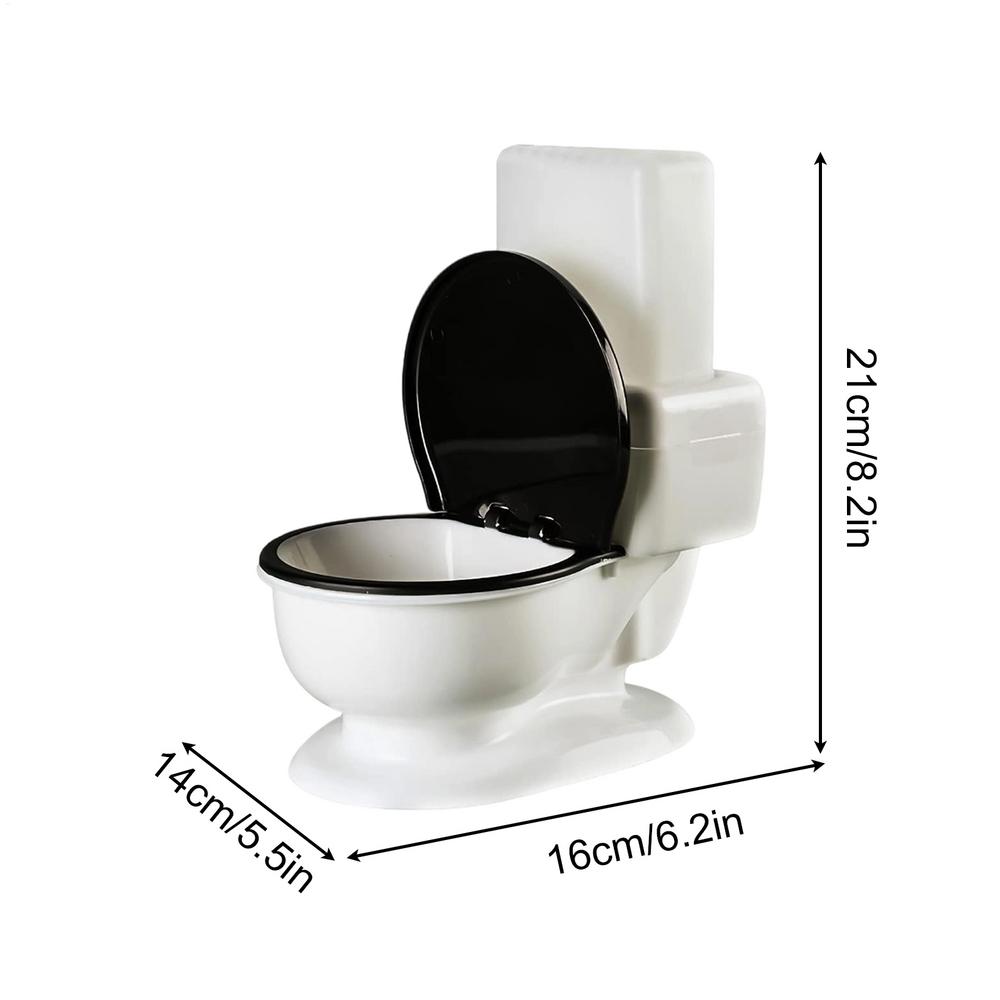 

Pet Dog Cat Waterer new Toilet Shape 650ml Water Bottle Gravity Feeder Water Bowl Water Drinking Dispenser Water Fountain белый