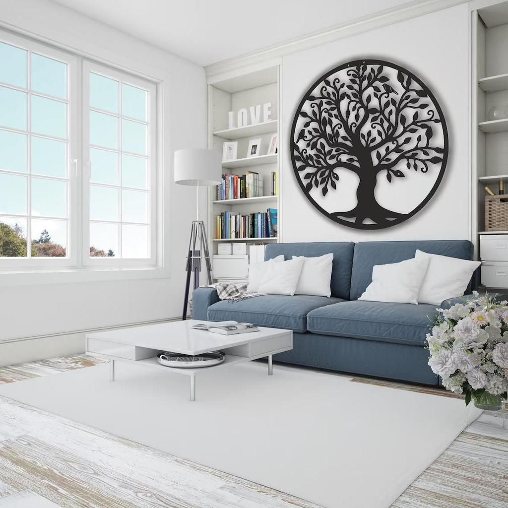 Hot Selling Metal Tree of Life Wall Art - Iron Silhouette Home Decor