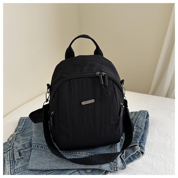 

Summer backpack new large-capacity commuter travel backpack fashionable versatile lightweight backpack large-capacity handbag чорний