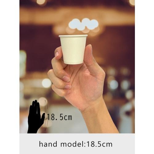 Sunnap Paper Cups, Small, 2 oz (60 ml), 100-Count, Small, 2oz Cups, for Gargling, Tasting, White, Safe and Quality, C60100A