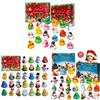 Christmas Kids Bath Toys Set With Squeaky Rubber Ducks For Holiday Play