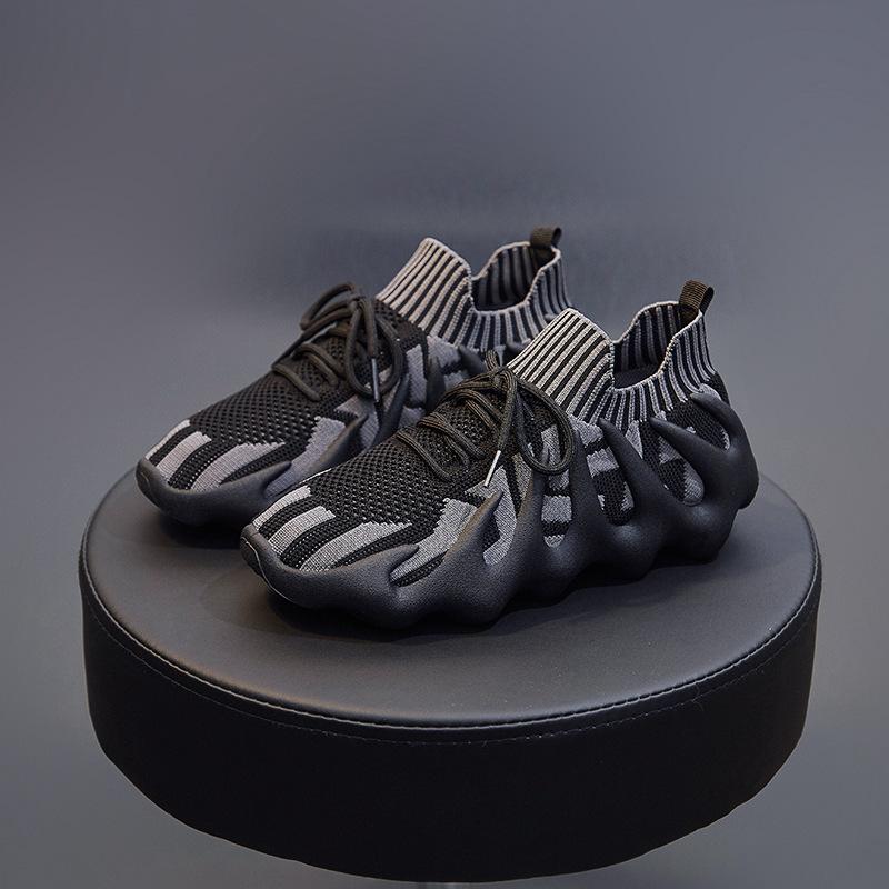 ins breathable socks shoes spring new flying woven running casual shoes street shot