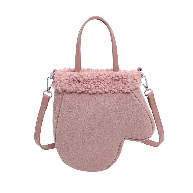 Small-scale Personalized Glove-shaped Handbag, Plush Creative Crossbody Bag for The Shoulder.