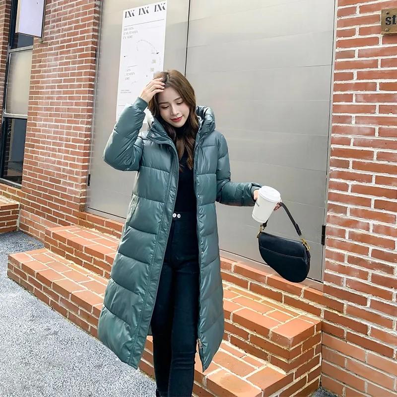 Damen Winter Dicke Lange Jacke Übergröße Parkas Oberbekleidung Locker Winddicht Kapuzen Schneejacke Weiblich