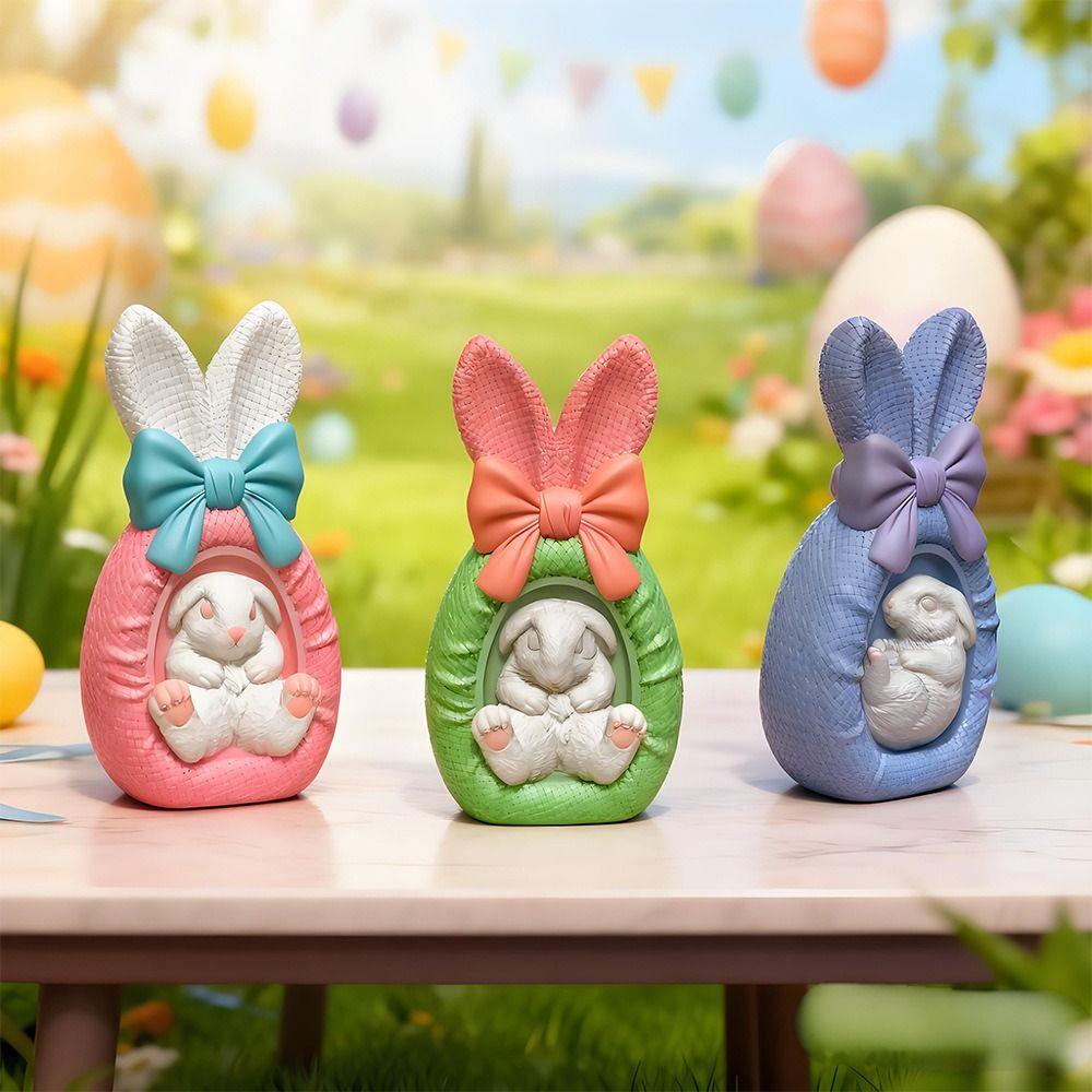 Geometric Design Rabbit Shape Candle Mold Silicone Animal Shape Rabbit DIY Silicone Mold Epoxy Resin Molds Non-Stick