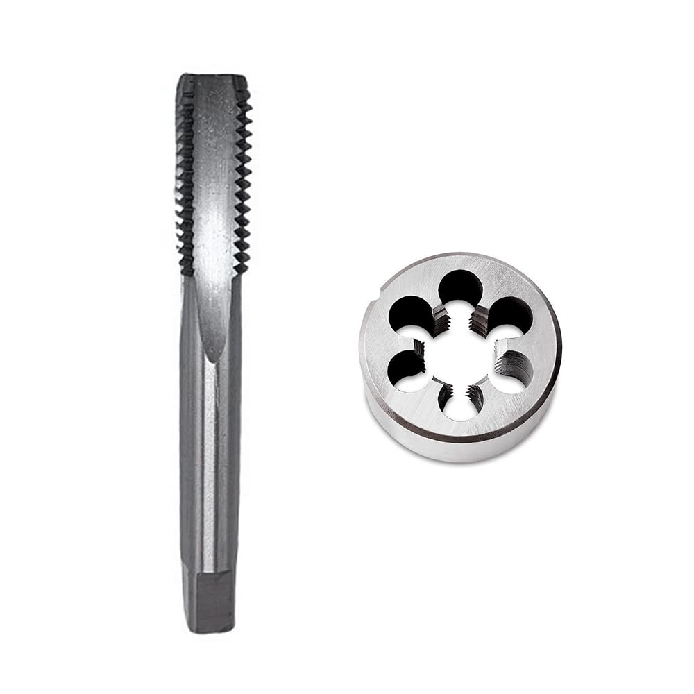 

M14x1.0mm Thread Tap and Die Set with Adjustable Diameter Round Die Set, Through-Hole Machining Tool, Machine Screw Tap