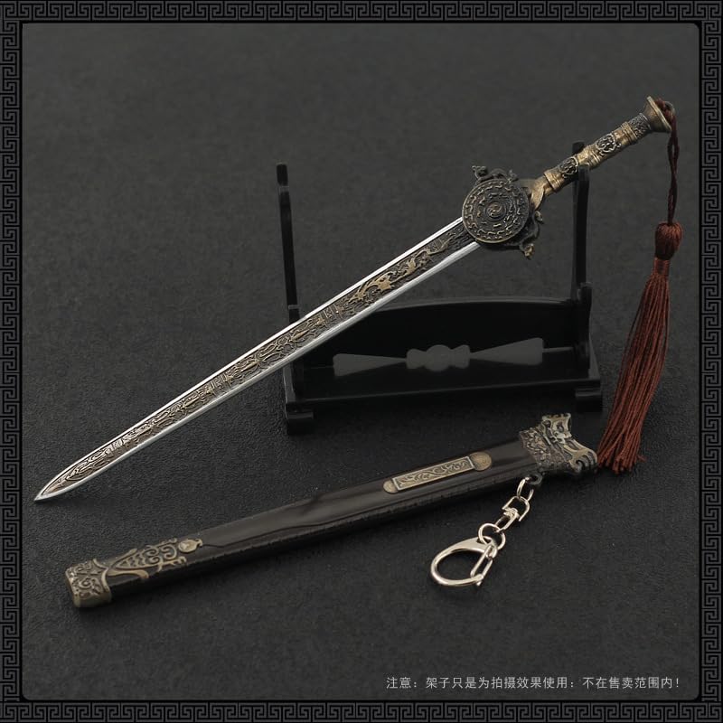 [Nekokamiyama] Romance of the Three Kingdoms: Zhao Yun Zilong's Blue and Red Sword, 22cm Miniature Model Figure, Collectible Decor