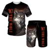 Wolf 3d Printed T-shirt Shorts Suit Male/Female Summer Casual Short Sleeve Tops Men Tracksuit Sets Fashion Men's Clothing Suit