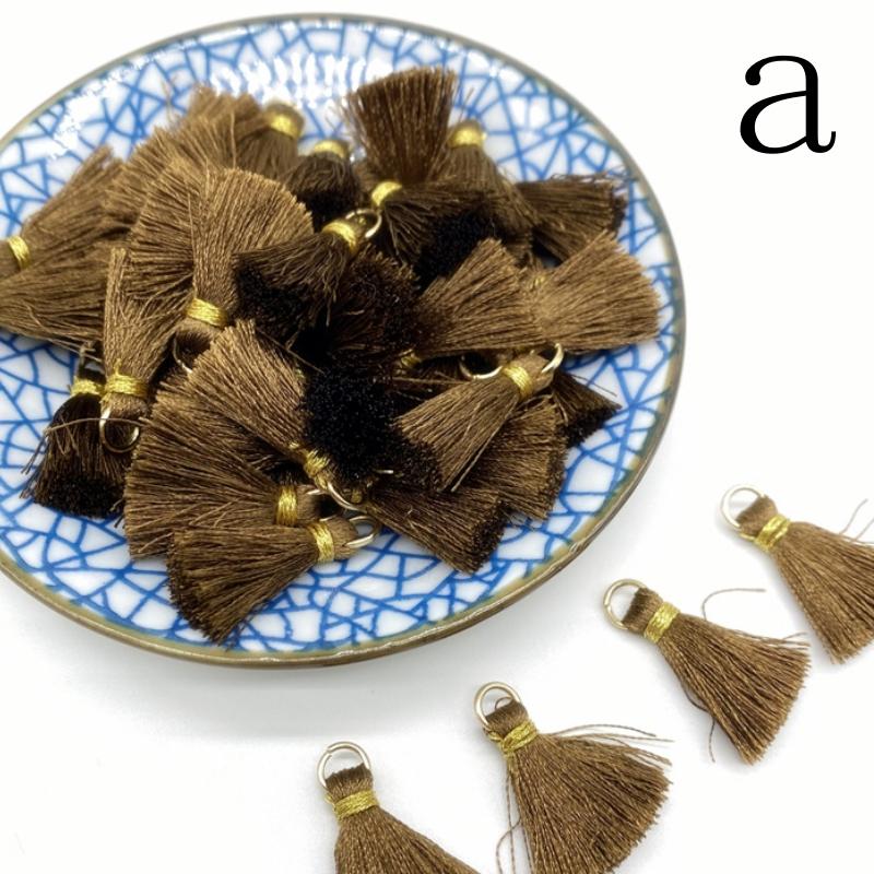 100-10pcs Polyester Trim Fringe Tassel Sewing Curtains Accessories DIY Keychain Cellphone Straps Pendant Tassels Jewelry Making