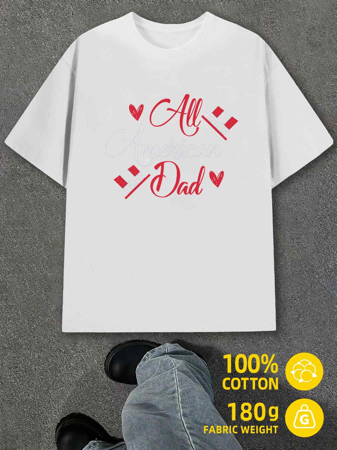 T-Shirt Y2K American Dad White Regular Fit XL
