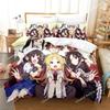Anime Ryuos Work is Never Ai Bedding Set Boys Girls Twin Queen Size Duvet Cover Pillowcase Bed Kids Adult Home Textileextile