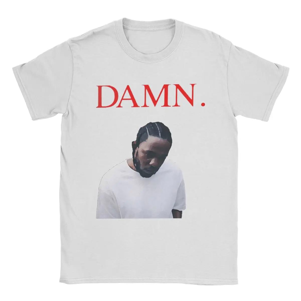 

Мужские футболки Kendrick Lamar DAMN Vintage Cotton Tee Shirt Short Sleeve T Shirt O Neck Clothes New Arrival L белый