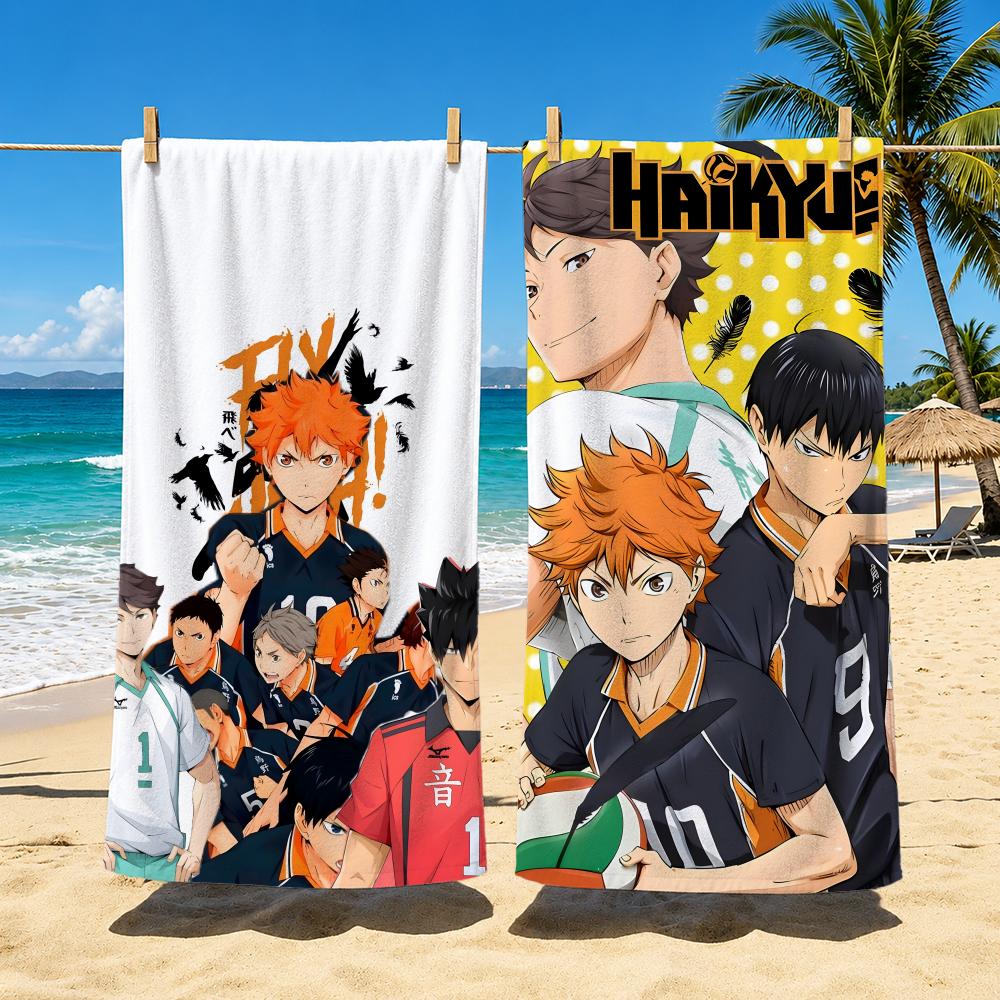 Anime H-Haikyuu!! Towel Towel beach towel, quick drying absorbent bath towel for Swim,Gym,Camping,Outdoor hot