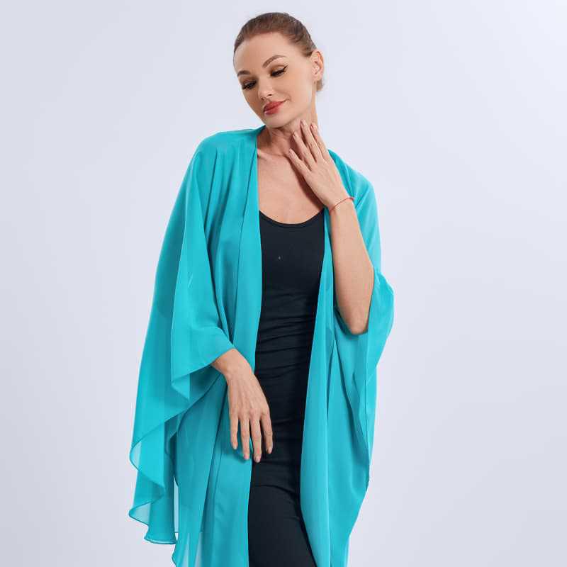 European & American Ethnic Style Mid-Length Solid Color Beach Shawl Scarf - Loose Sun Protection Cover-Up for Travel