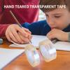 Transparent Adhesive Tape Stationery Clear Hand-teared Tape Single-sided Strong Sticky Typo for