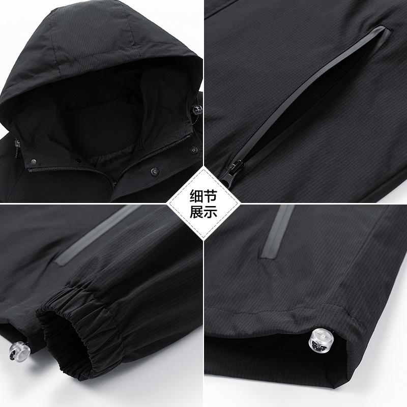 Men's hooded color-blocked jacket trendy spring and autumn new casual ruffian couple pilot staff jacket