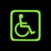 Adesivo per Auto di Alta Qualità per Accesso Disabili 13.5cm Simbolo Sedia a Rotelle Handicap Decalcomania in Vinile Resistente ai Graffi per Finestrino Auto