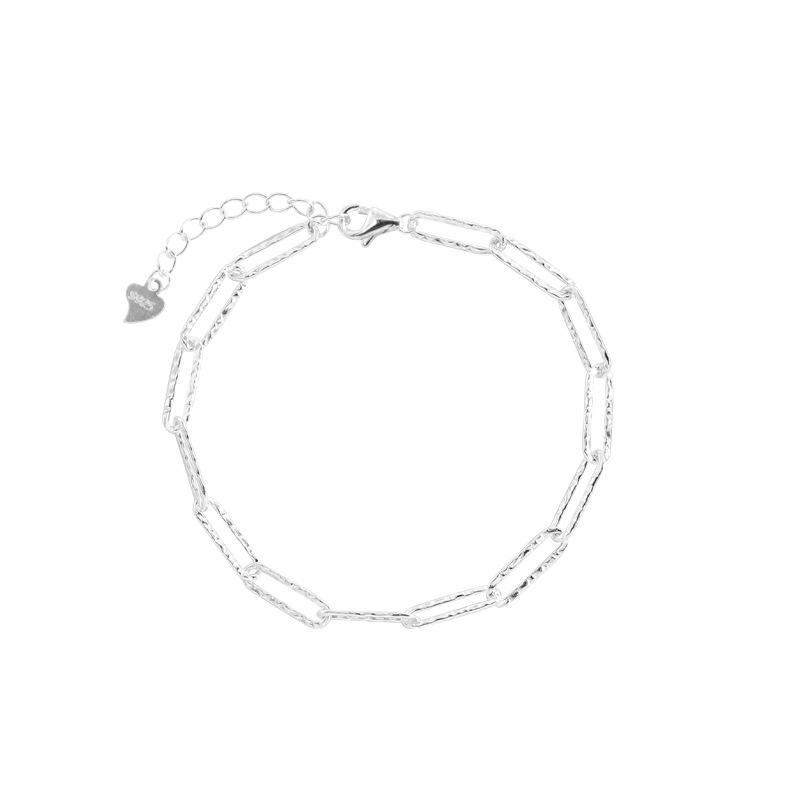 Sparkling Bracelet Women's Plain Ring Ins Advanced Sense Hollow Square Stacked Wearing Jewelry Girls Gift