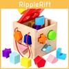 Wooden Shape Matching Puzzle Toy For Kids Educational Playroom Learning