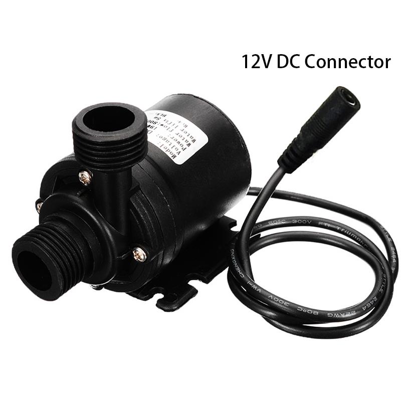 DC 12V 24V Silent Portable Brushless Motor Submersible Pump 1/2" Quick Connector Suitable Cooling System Fountain Water Heater