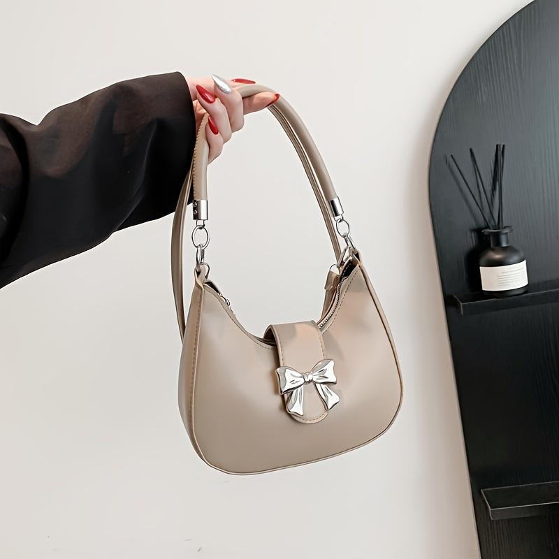 

Модная сумка через плечо в стиле Y2K с шикарным дизайном в виде банта, идеальная сумка кроссбоди для повседневного использования