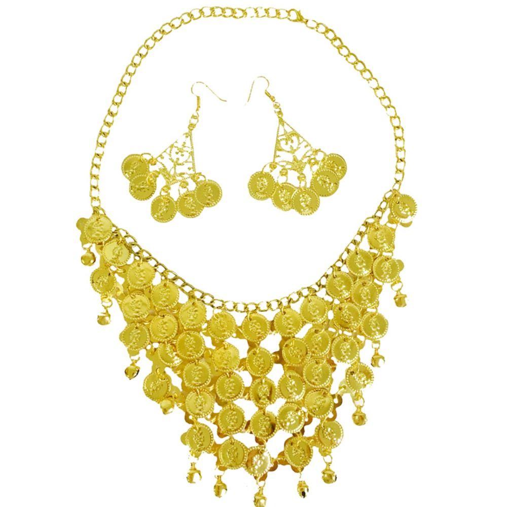 Bohemian Necklace Indian Earrings Professional Belly Dance Jewelry  Women