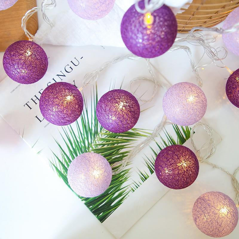 LED Cotton Ball Fairy Lights - Heart Confession String for Bedroom, Tent, or Room Decor
