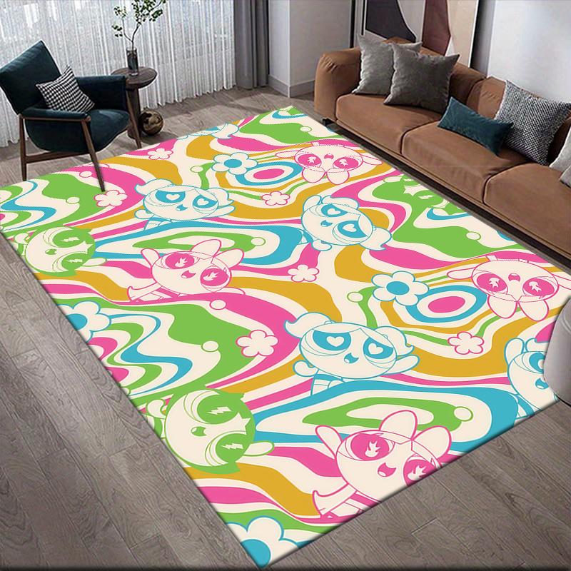 

Powerpuff Girls Cartoon Area Rug, Powerpuff Girls Fan Soft Carpet, Ideal Gift.chl 60x90cm
