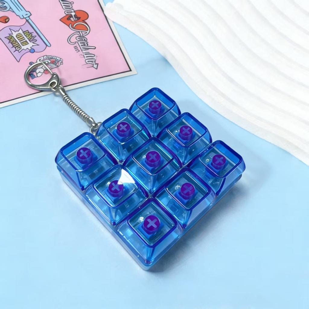 9-Key Decompression Luminous Colorful High-Transparency Toy Tetris Keys 3 * 3 Mechanical Keyboard Explosive Pendant