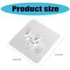 40Pcs Practical Transparent Wall Hooks Adhesive Power Plug Holders Hanging Hooks For Home And Office Use