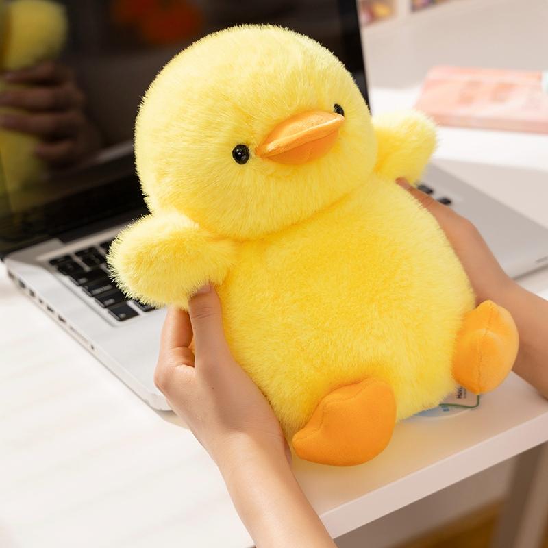 Simulation Cute Duck Doll Yellow White Duck PlushToy Stuffed Animal Baby Appease Toy Cartoon Gift Bedroom Decoration
