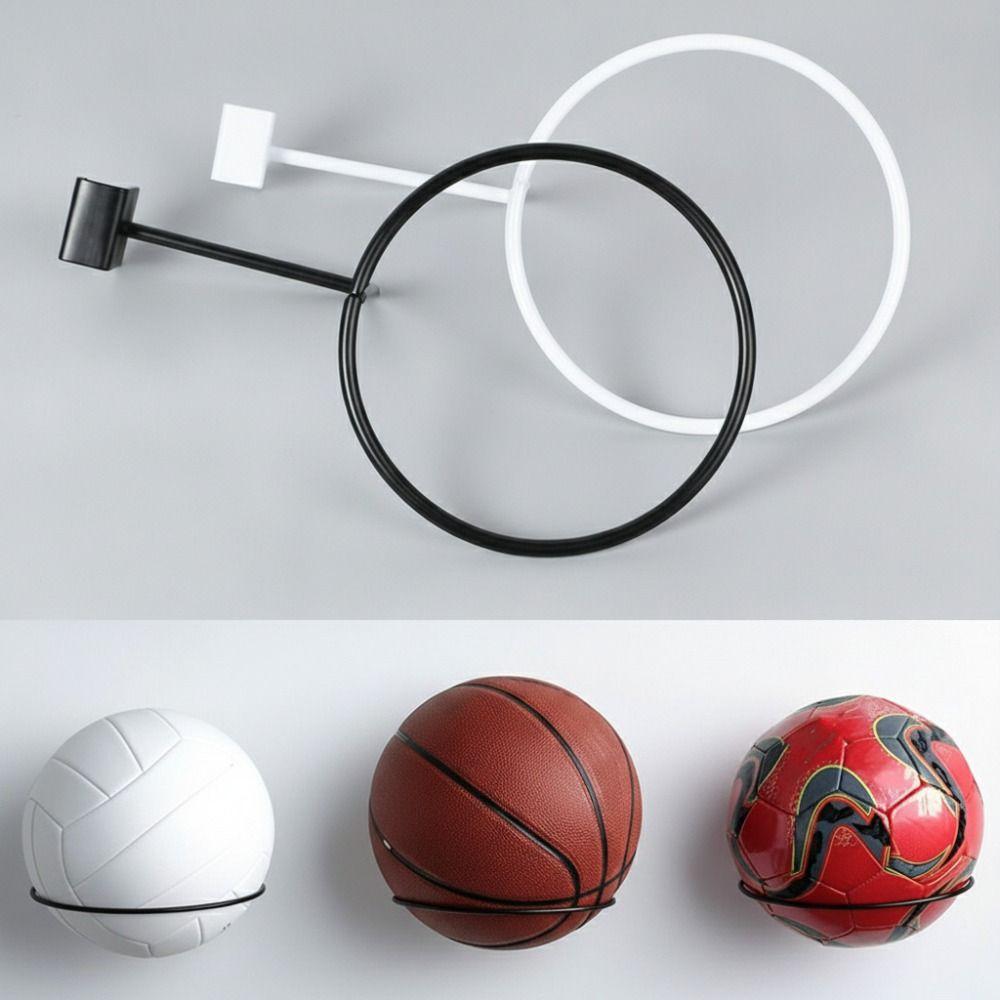 Wall Mounted Ball Storage Rack Hanging Design Hat Storage Holder Basketball Storage Rack Gym Room