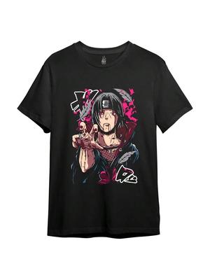 Camiseta de Algodón para Mujer de Itachi Uchiha, Estampado de Calidad Premium en Algodón, Duradera y de Larga Duración, Informal y de Moda