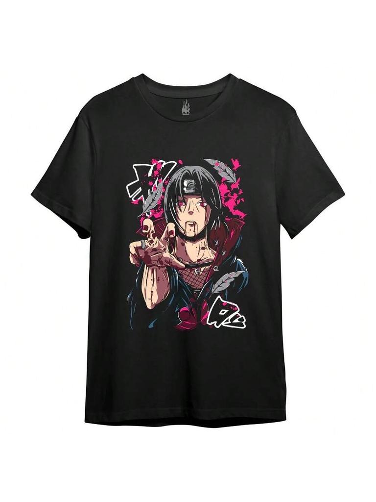 Itachi Uchiha Women's Cotton TShirt, Premium Cotton Quality Print, Durable And Longlasting, Casual And Fashionable