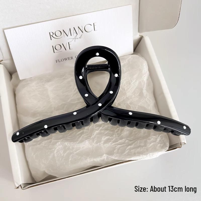 Großer französischer Retro-Klammer-Haarclip für elegante Damenfrisuren.