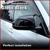 For BMW X3 G01 X4 G02 X5 G05 X6 G06 Gloss Black Side Mirror Cover Caps Replace