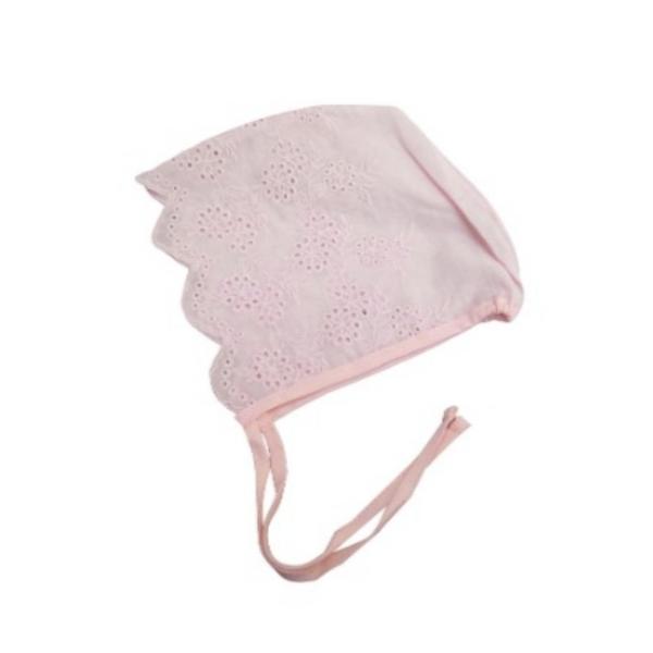 Bevenise punching lace infant bonnet, korean baby products
