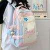 Fashion new primary school bag casual breathable color matching middle school students boys and girls backpack tide