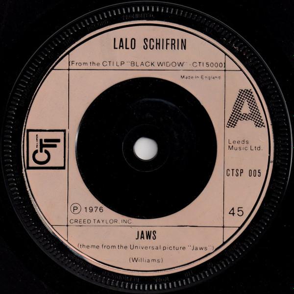 

7inch Record LALO SCHIFRIN - Jaws CTSP005 CTI Records 1976 UK Soul/Funk Used