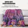 K-pop Girl Group HUNTR/X Starlight Themed Flannel Blanket for Adult Quality Soft Warm Universal Blanket for Travel Picnic Home