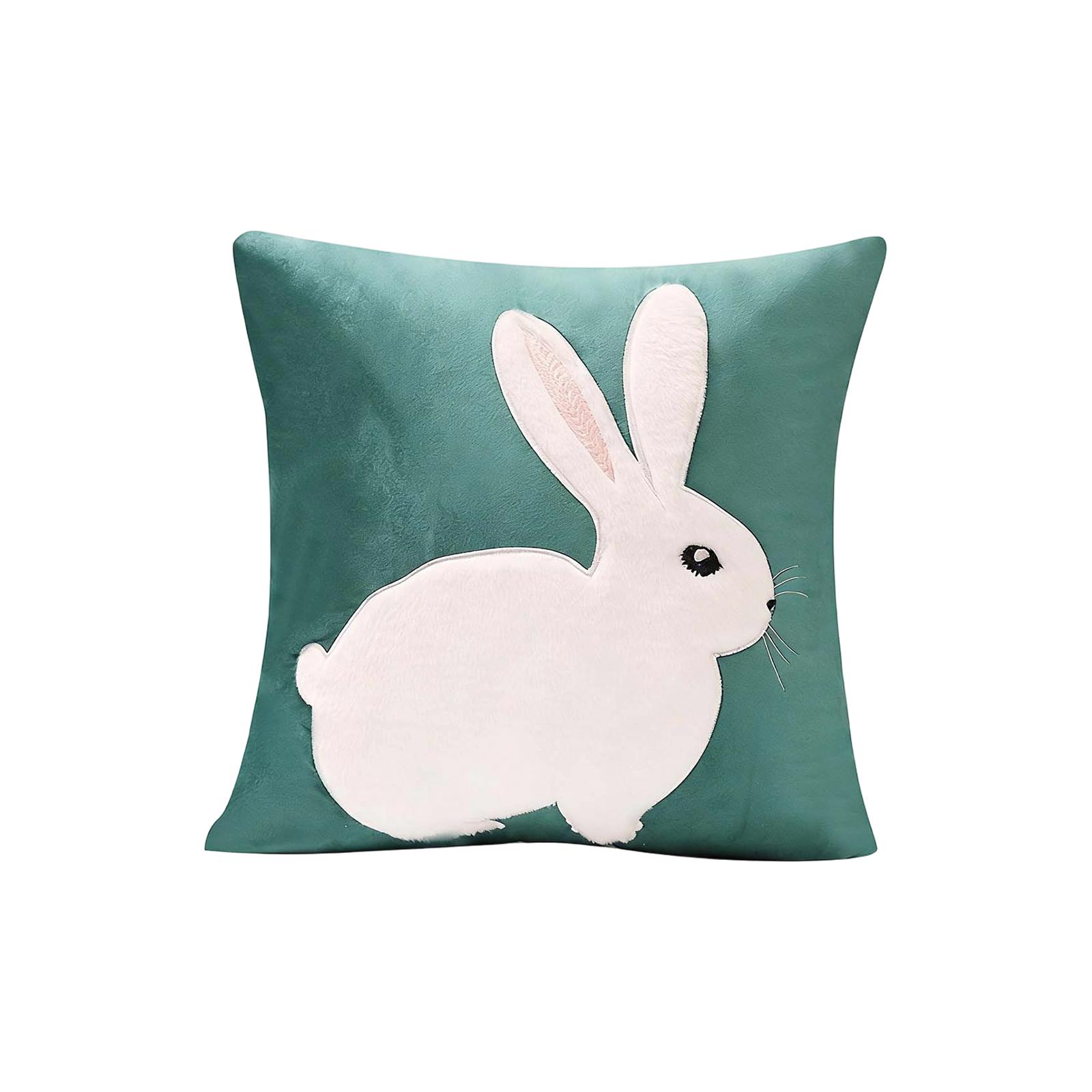 Embroidered Easter Elements New Pillows For Living Room And Bedroom Easter Decoration Easter PillowcasesPillow Cover Without Core 1pc One Size зелёный 990₽