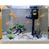 Small Japanese Fish Tank Decorations Set(Without Fish Tank), Suitable for Aquariums up to 5gallon or Fish Bowl, Include Small Decorations Artificial