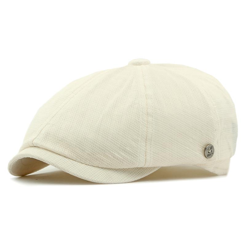 Summer Outdoor Men Sunscreen Octagonal Cap British Women Vintage Beret Breathable Duck Tongue Newsboy Cap