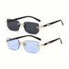 Rimless Sunglasses for Women & Men Trendy Popular Frameless Sun Glasses Retro Shades Fashion Summer Travel UV400 Eyewear