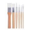 FineGood Art Brush Set of 6 Nylon Multifunctional Flat & Round & Short Bristle Brush Portable Convenient for Adults & Children Suitable for Beginners