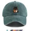 pc Worker Cat Pattern Printed Baseball Cap Vintage Illustration Style Design Trucker Hat Comfortable and Breathable Stylish