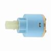 40mm Keramik-Kartusche Wasser Mischbatterie Inner Control Wasserhahn Ventil ABS Blau Praktisch