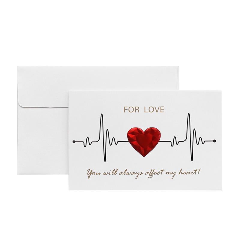 

Love Postcard Valentines Day Gift Cards Wedding Invitation Greeting Cards Anniversary for Couples Handmade Valentines Day Gift